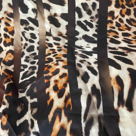 KOBI HALPERIN BLOUSE SILK FALLON MIX LEOPARD-PRINT SZ S EMBELLISHED AESTHETIC - Picture 8 of 16